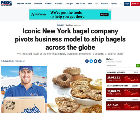 Iconic New York bagel company pivots business model to ship bagels across the globe