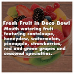 Fresh Fruit in Deco Bowl