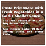 Pasta Primavera with Fresh Vegetables in a Garlic Shallot Sauce