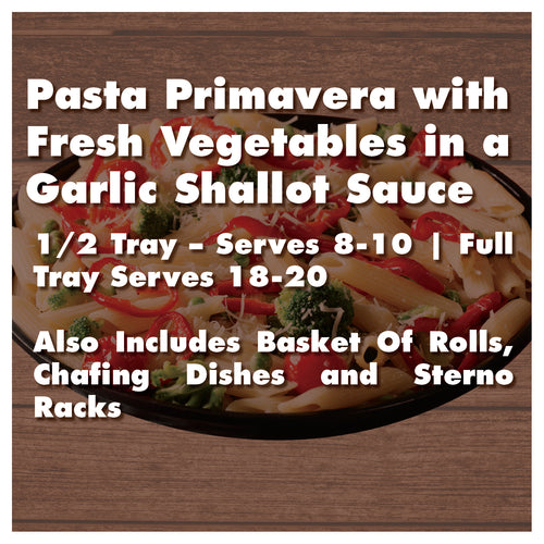 Pasta Primavera with Fresh Vegetables in a Garlic Shallot Sauce